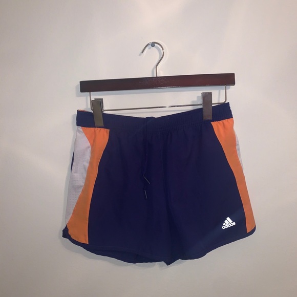 adidas Pants - Adidas womens blue & orange athletic shorts